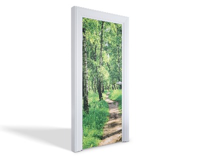 Naklejka na drzwi samoprzylepna Leśna ścieżka