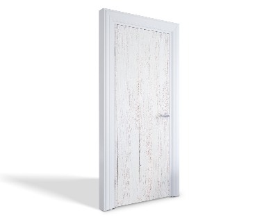 Naklejka na drzwi samoprzylepna Bielone drewno