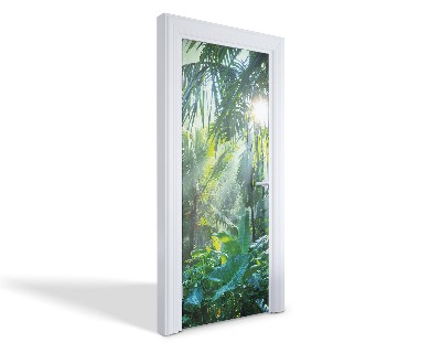 Naklejka na drzwi samoprzylepna Tropikalna dżungla