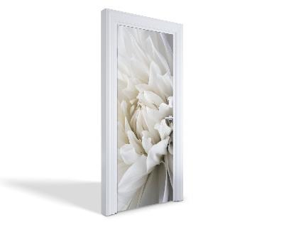 Naklejka na drzwi samoprzylepna Biała dalia