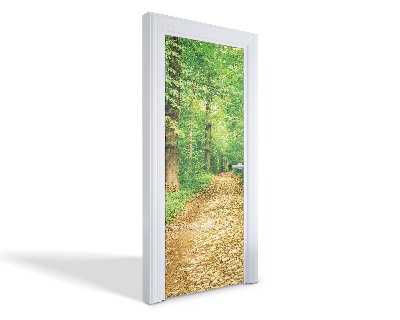 Naklejka na drzwi samoprzylepna Leśna ścieżka