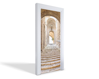 Naklejka na drzwi samoprzylepna Kamienne schody