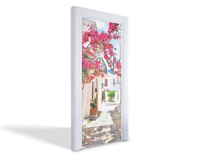 Naklejka na drzwi samoprzylepna Urokliwa uliczka