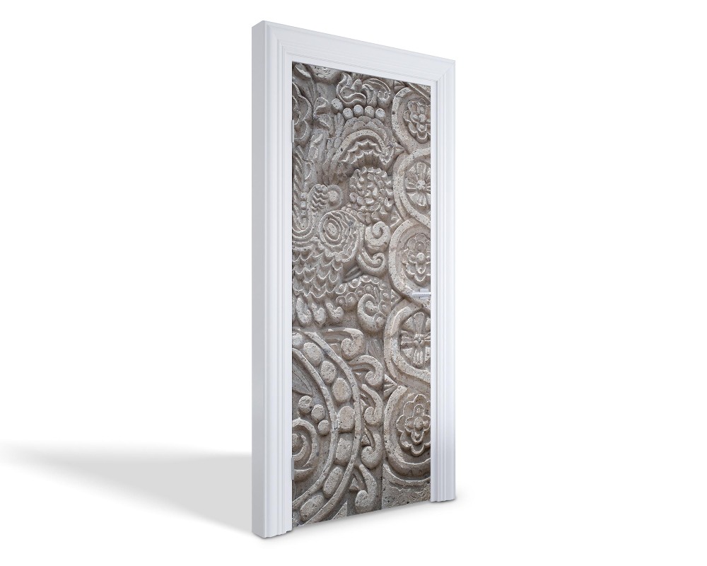 Naklejka na drzwi samoprzylepna Kamienny relief