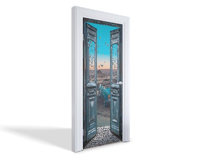 Naklejka na drzwi samoprzylepna Otwarta brama