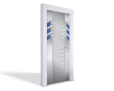 Naklejka na drzwi samoprzylepna Nowoczesny wzór metalowy