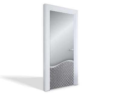 Naklejka na drzwi samoprzylepna Futurystyczny wzór metalowy