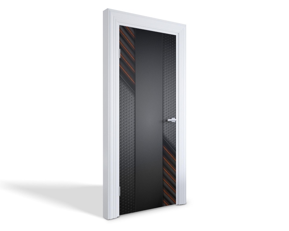 Naklejka na drzwi samoprzylepna Nowoczesny wzór industrialny