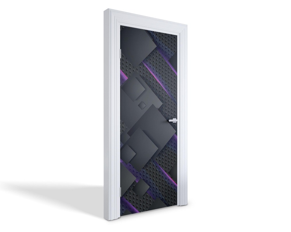 Naklejka na drzwi samoprzylepna Futurystyczna abstrakcja