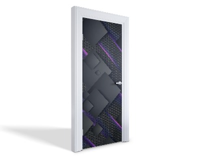 Naklejka na drzwi samoprzylepna Futurystyczna abstrakcja