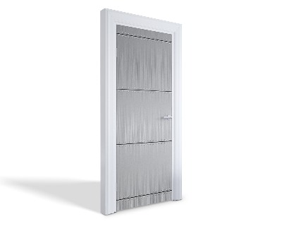 Naklejka na drzwi samoprzylepna Metalowe panele