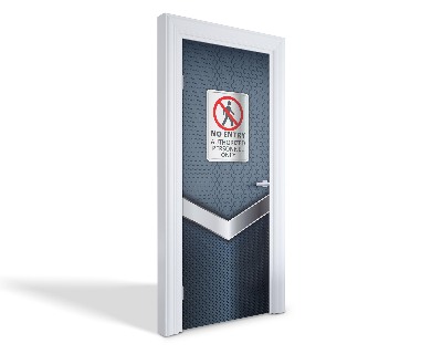 Naklejka na drzwi samoprzylepna Zakaz wstępu