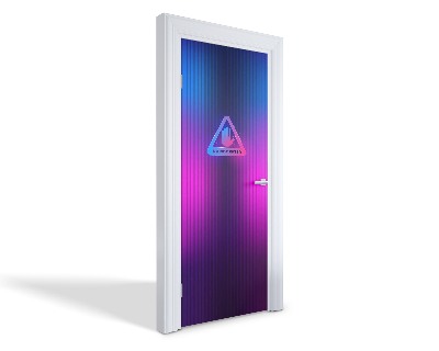 Naklejka na drzwi samoprzylepna Zakaz wstępu