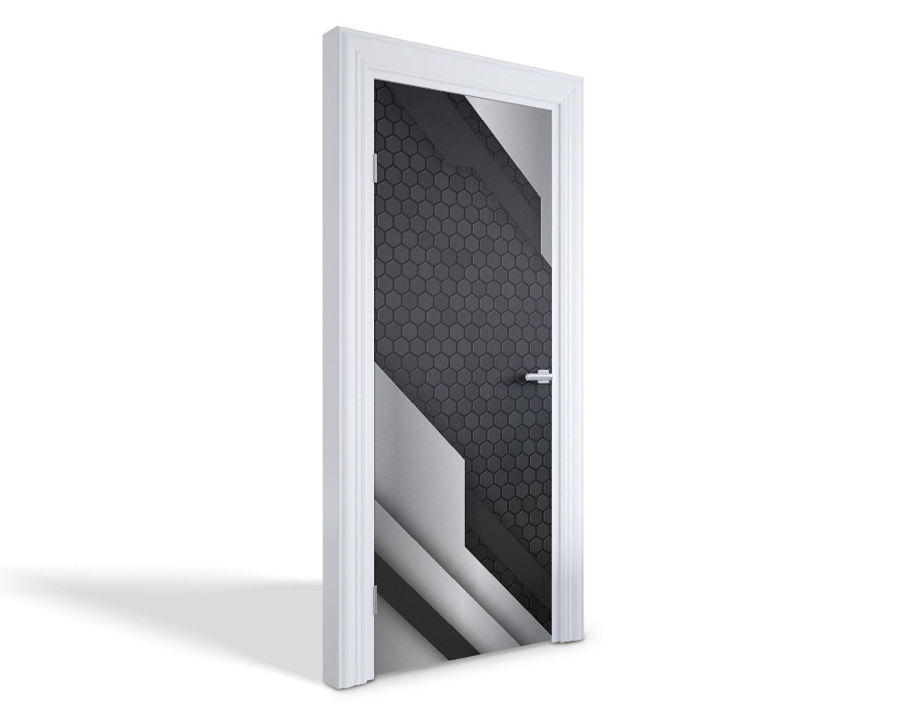 Naklejka na drzwi samoprzylepna Nowoczesna geometria