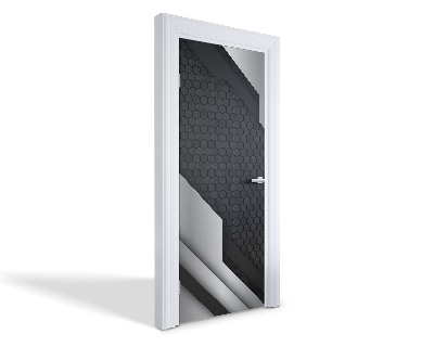 Naklejka na drzwi samoprzylepna Nowoczesna geometria
