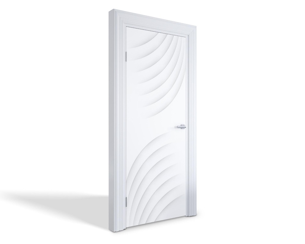 Naklejka na drzwi samoprzylepna Abstrakcyjne fale