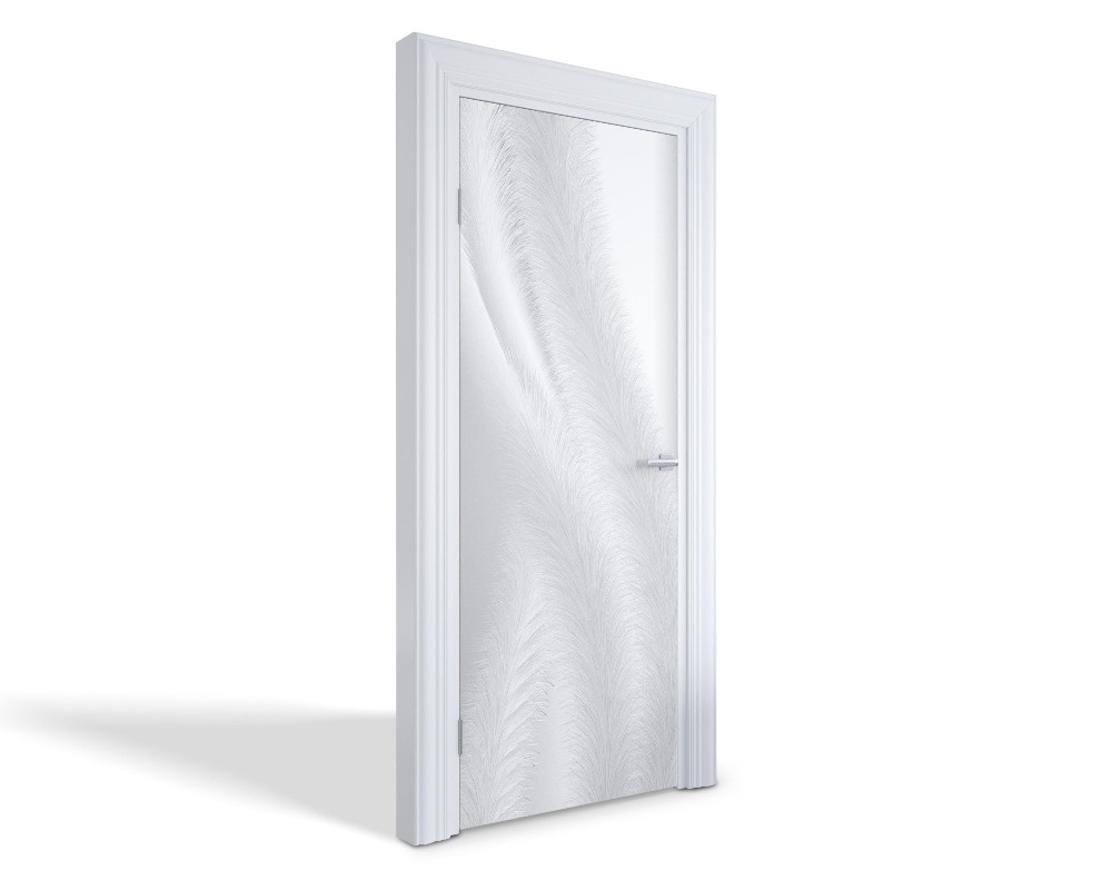 Naklejka na drzwi samoprzylepna Delikatne pióra