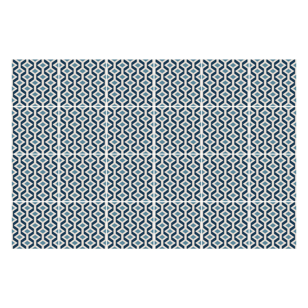 Okleina na płytki Geometryczne figury w siatce