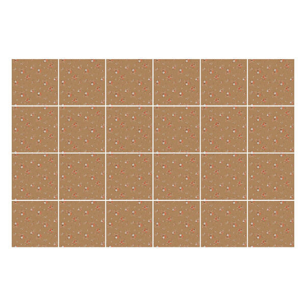 Okleina na płytki Kwiatowy motyw w tle