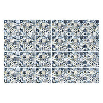 Okleina na płytki Geometria z motywem kwiatowym