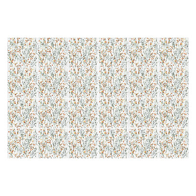 Naklejki samoprzylepne na kafelki Delikatne gałązki z kwiatami