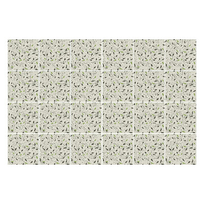 Okleina na płytki Delikatne liście i gałązki