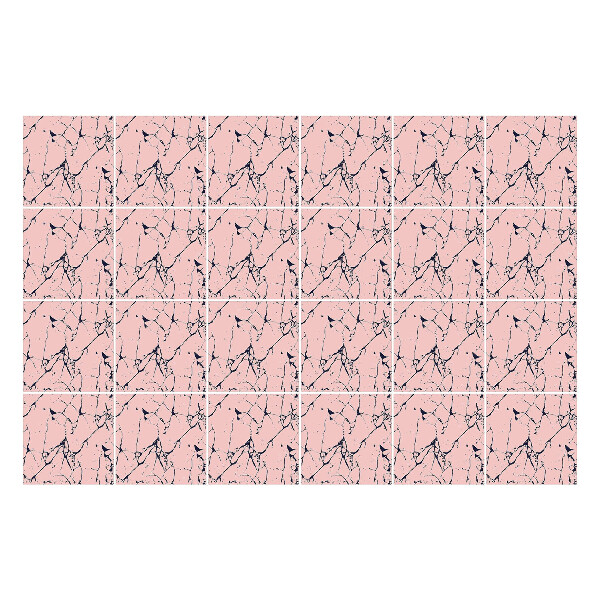 Naklejki samoprzylepne na kafelki Abstrakcyjne linie i kropki