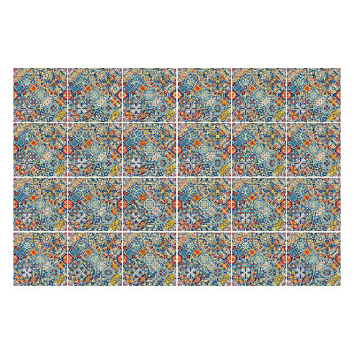 Naklejki samoprzylepne na kafelki Kolorowe orientalne płytki