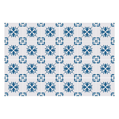 Naklejki samoprzylepne na kafelki Kwiatowe motywy w siatce