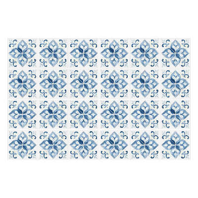 Naklejki na kafelki do kuchni Kwiatowe ornamenty w kaflach