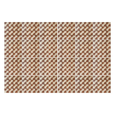 Naklejki samoprzylepne na kafelki Fale w geometrycznym układzie