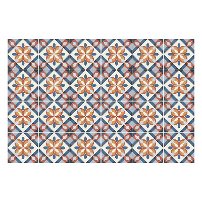 Okleina na płytki Kwiatowe motywy w siatce