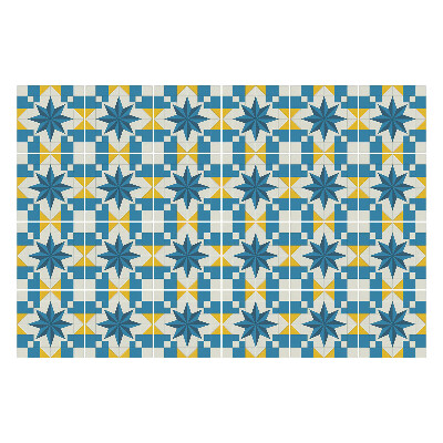 Okleina na płytki Symetryczne gwiazdy i kwadraty