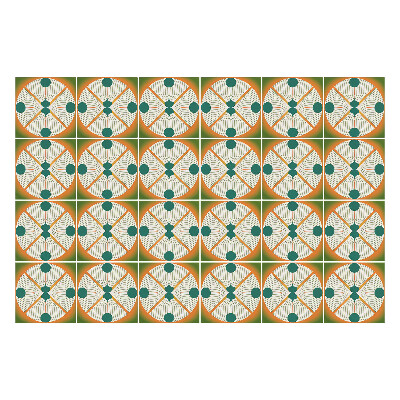 Naklejki na kafelki do kuchni Okręgi z promieniami