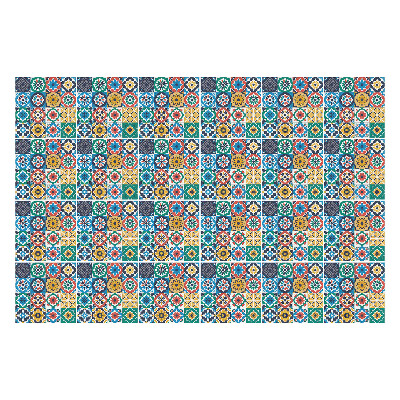 Okleina na płytki Kolorowe, geometryczne kwadraty