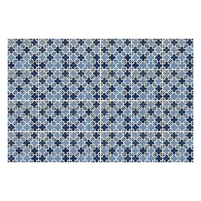 Naklejki samoprzylepne na kafelki Kwiatowe motywy w siatce