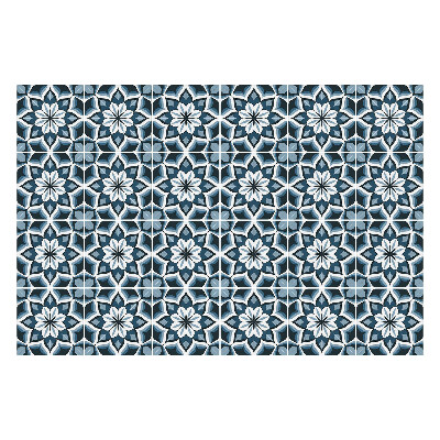 Naklejki na kafelki do kuchni Kwiatowy motyw w siatce