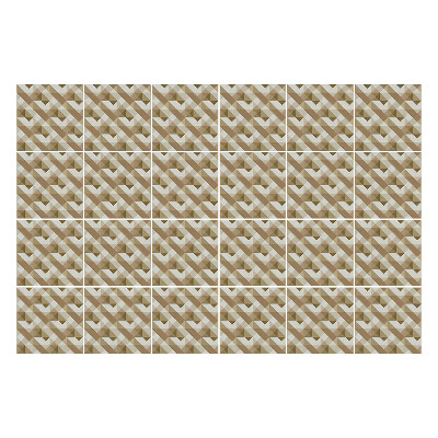 Naklejki na kafelki do kuchni Geometryczne trójkąty w siatce