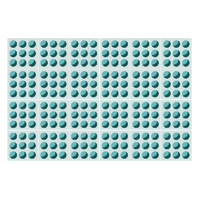 Naklejki na kafelki do kuchni Symetryczne elipsy w siatce