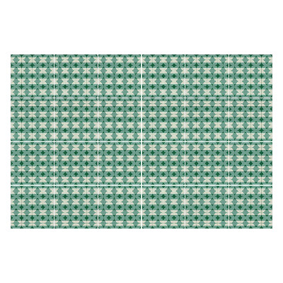 Naklejki na kafelki do kuchni Geometryczne figury w rządku