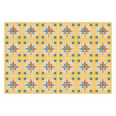 Okleina na płytki Kwiatowy motyw z kropkami