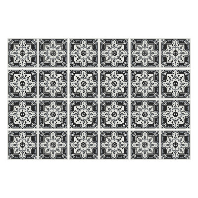 Naklejki na kafelki do kuchni Kwiatowy motyw w siatce