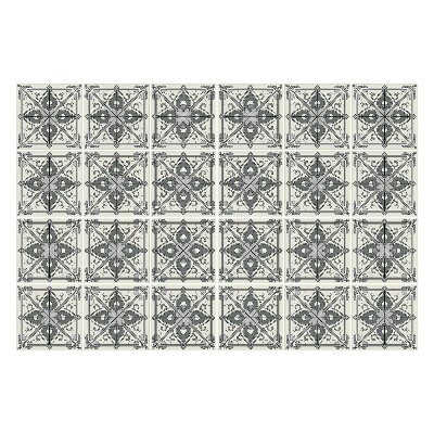 Okleina na płytki Splecione kwiaty w siatce