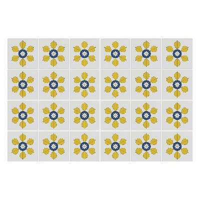 Naklejki na kafelki do kuchni Kwiatowe motywy w układzie