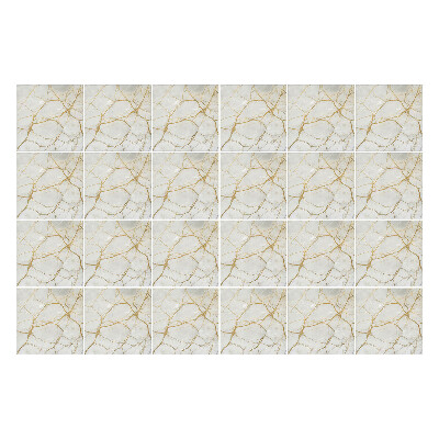 Naklejki na kafelki do kuchni Delikatne żyłkowanie marmuru