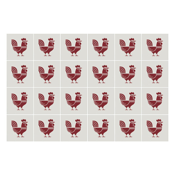 Okleina na płytki Folklorystyczne kury