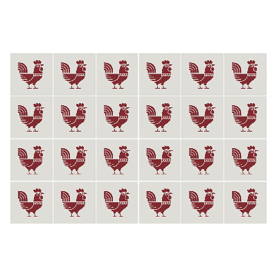 Okleina na płytki Folklorystyczne kury