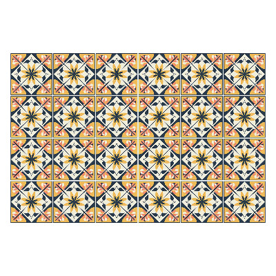 Okleina na płytki Kwiatowe symetrie w układzie