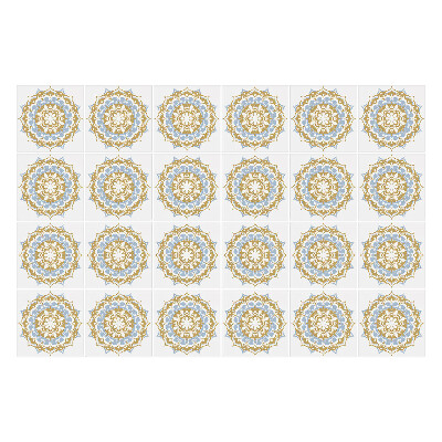 Okleina na płytki Mandala z kwiatami