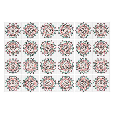 Okleina na płytki Jasne zdobione mandale